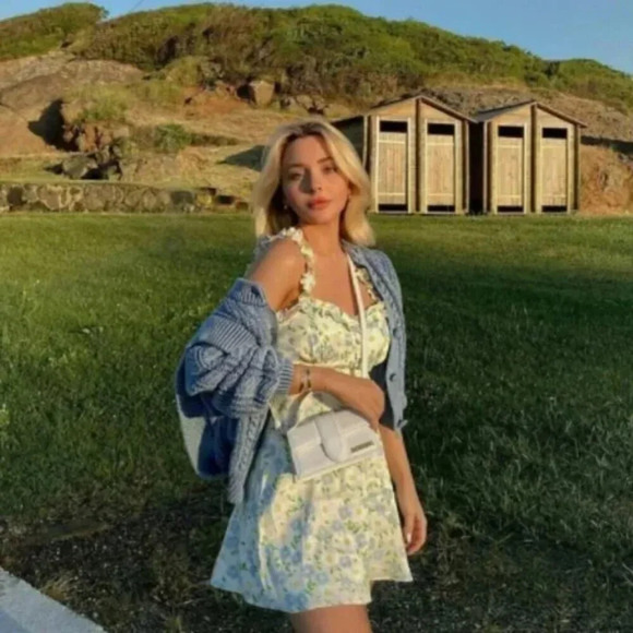 Zara Satin Effect Floral  Mini Dress Size Medium - Picture 1 of 10